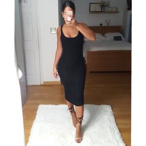 Hunter green Midi Dress NWOT